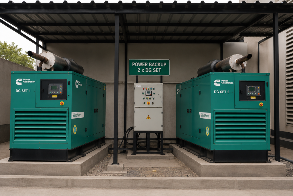 power backup with two dg set